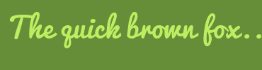 Image with Font Color BFED62 and Background Color 668E39